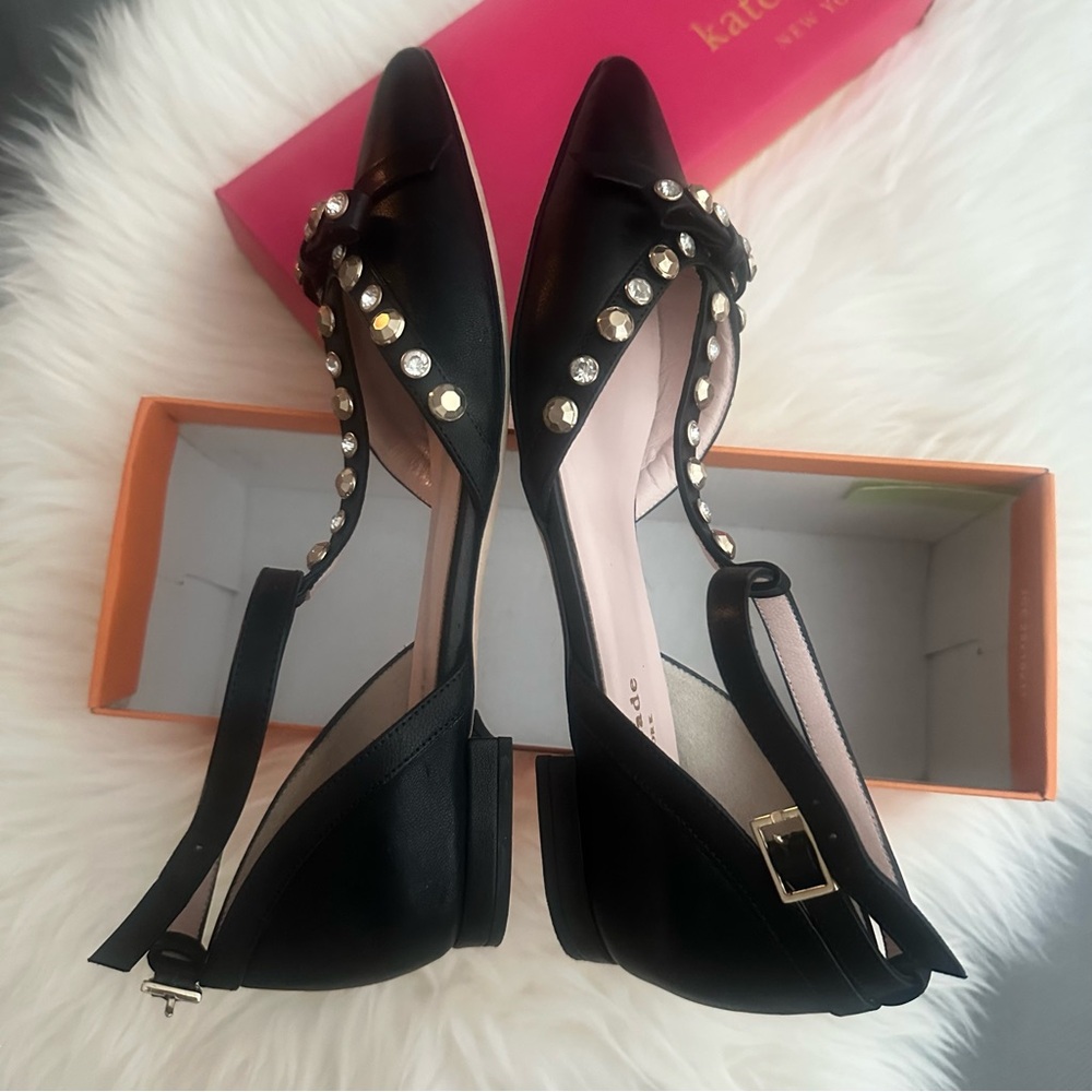 Kate Spade Black Studded Flats 🇮🇹 - Picture 3 of 5